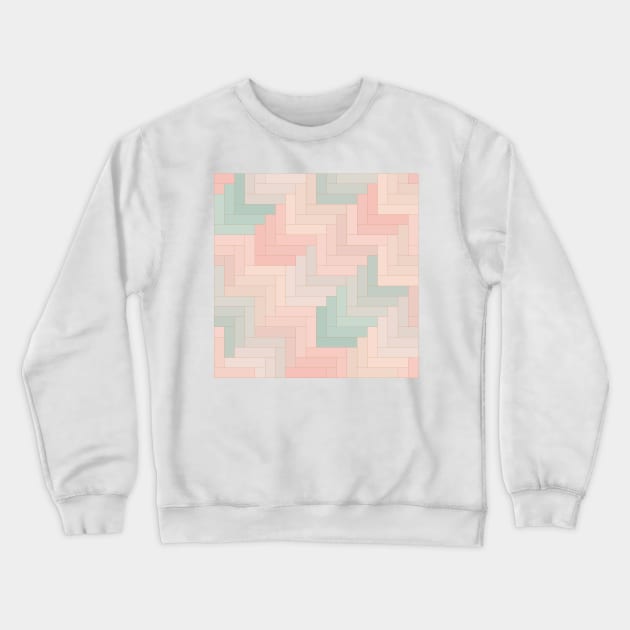 Pastel Chevron I. Crewneck Sweatshirt by matise